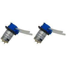 2X Petite Pompe Péristaltique CC 12 V, Micro-Pompe Auto-Amorçante, Pompe à Liquide, Aquarium, Laboratoire, Dosage Réversible