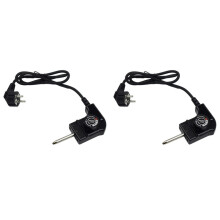 2X European Style Temperature Control Cable Electric Baking Tray Electric Oven Adjustable Temperature Power Cord EU Plug