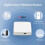 2X Zigbee Door Sensor Wireless Magnetic Window Open Closed Alarm Detector Works Zigbee2MQTT for Alexa  Need 7