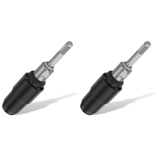 2Pc Square Handle to SDS- Adapter for Rotary Hammer Drill Converter Tools Accessory Impact Drill Socket Adapter