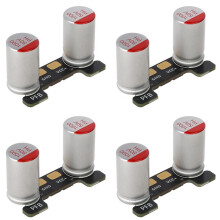 4X PFB PRO Dual 50V 100uF Low ESR Capacitors for 9 Inch Larger FPV Drones, HD Long Range Quadcopter Power Filter Board