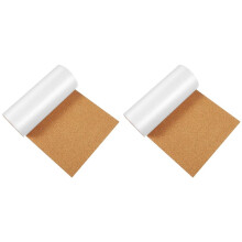 2X Self-Adhesive Cork Roll 20x240cm 1mm Thick for Wall, Furniture, DIY Crafts, and Bulletin Boards