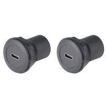 2X USB 3.1 Type-C Coupler 10Gbps PD100W Extender Panel Flush Mount Jack Socket Type-C Female to Female Converter