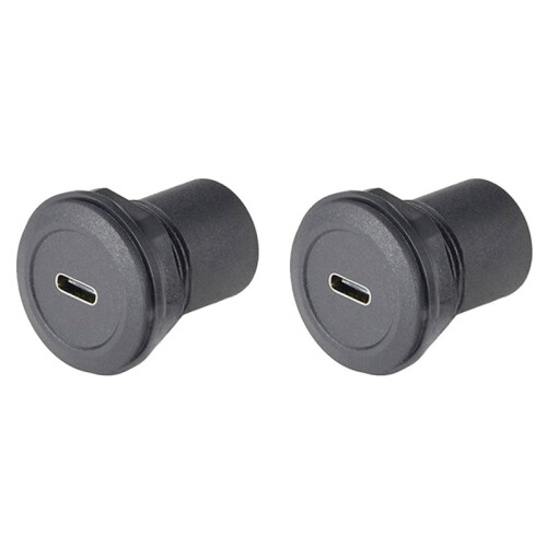 2X USB 3.1 Type-C Coupler 10Gbps PD100W Extender Panel Flush Mount Jack Socket Type-C Female to Female Converter