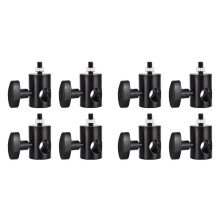 8PCS Light Stand Adapter Rapid Adapter Convert Multi Functional Adapter, Light Stand Tip Boom Arm Photography Accessory