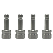 4 Pack Stainless Steel Swiss Style Snap Connector to 5/8 Inch-11 Female Thread Adapter for Pism Adapter