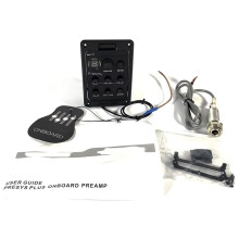 2X 201 Classic Acoustic Guitar EQ Tuner Piezo Pickup Acoustic Guitar Preamp 4-Band Equalizer Onboard Preamps for Presys+
