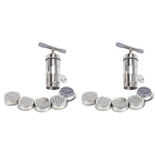 2X Manual Stainless Steel Noodle Maker Pasta Cutter Kitchen Machine Tool Hollow Noodle Machine Noodle Machine 5