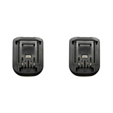 2X Battery Adapter Converter for 4Pin Orange Battery Convert to for 5 Pin Green 20V Cordless Power Tool Use