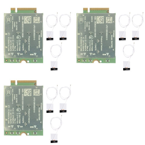 3X EM7565 4G LTE Module+9X Antenna CAT-12 600Mbps CBRS NGFF Module Cat12 for Laptop Wireless Module 1