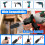 2Pc Square Handle to SDS- Adapter for Rotary Hammer Drill Converter Tools Accessory Impact Drill Socket Adapter 8