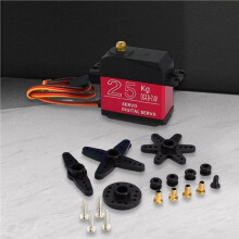 10X High Torque Metal Gear Digital Servo 25KG 180 Degrees Robot Robotic Arm for RC Car Crawler