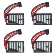 4X Placa de Carga de Equilibrio de Batería MX3.0 A Adaptador de Extensión de Carga de Enchufe XH 12S para Modelos RC Multicópteros.