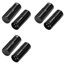 6pcs 3Pin 120 Ohm XLR Terminator DMX Terminal Adapter for DMX512 Lighting and Audio Systems