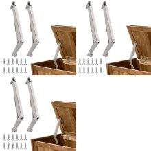 6 Pack 150N Gas Strut Spring Hinges for Heavy Lids to Keep Stay,Slow Down and Soft Close, Hydraulic Hinges