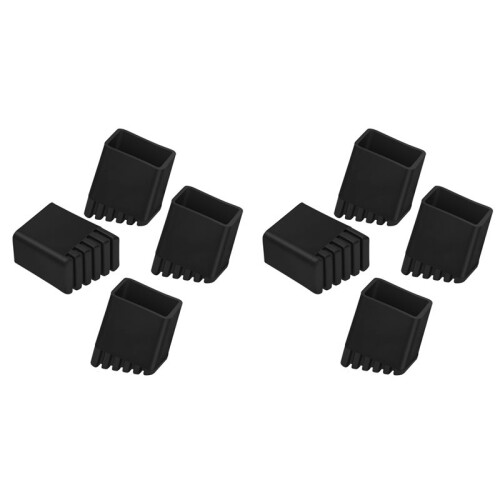 8 Embouts en Caoutchouc pour Escabeaux, 20 X 30 mm