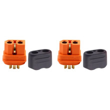 XT60I-F (100pcs) Femelle Étanche Plaqué Cuivre avec Prise Argentée XT60I avec Broche de Signal