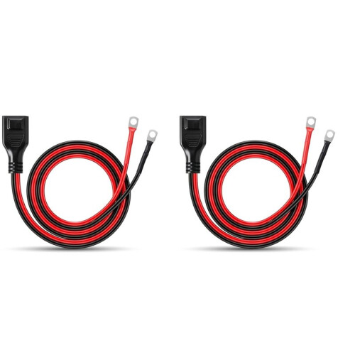 2X Extra Battery Cable 59in,50A Extension Cable for  Delta 2, Delta 2 Max, Delta 3, Delta 3  & Wave 3