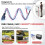 2X Extra Battery Cable 59in,50A Extension Cable for  Delta 2, Delta 2 Max, Delta 3, Delta 3  & Wave 3 4