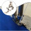2X Sewing Machine Feet Adjustable Non Slip Presser Foot Guide Zipper Support for Overlocker Sewing Projects 1