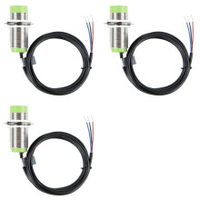 3X CR30-15DP NPN M30 NO Capacitive Proximity Sensor Detect Non Metal Industrial Monitor