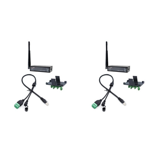 2X EW41 RS485 to Wi-Fi&BLE External Antenna DTU Serial Server, RJ45 Interface 1