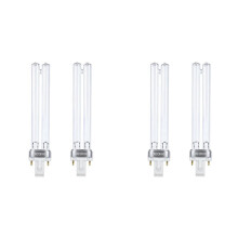 4-Pack 9W UV Light Bulbs for Aquariums and Ponds, G23 Base for Tetra GreenFree UVC-9 Pond Clarifier & JUP-01