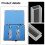 Quartz Glass UV Spectrophotometer Cuvette, 10mm Optical Path, 3.5ml,4 Pcs 7
