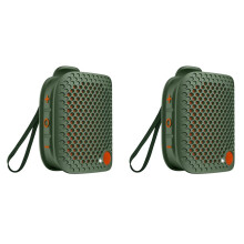 2X Magnetic Clip- Speaker -Compatible 5.4 Wearable Wireless Portable Speakers