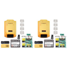 2X Kit CB200 18V para Ferramentas Elétricas DeWei, com Bateria de Lítio 18650 de 18V, Incluindo Placa Compatível com Carregadores Originais.