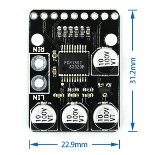 2X PCM1802 Audio Stereo A/D Converter ADC Decoder 24bit 96kHz Digital PCM AV Amplifier Player Board ANALOG-INPUT Module 2