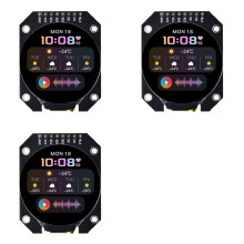3X Módulo de Pantalla TFT LCD de 1,28 Pulgadas, Redondo, RGB, 240 X 240, Controlador GC9A01, Interfaz SPI de 4 Cables, 240 X 240