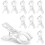Spring Clamps, 3.5 Inch Clear Plastic Clips for Balloon Arch Backdrop  Decoration, Design, 20 Pcs 2