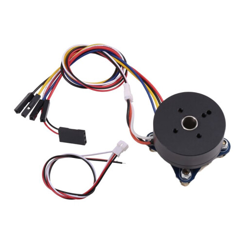 2X Kit Motore BLDC con Albero Cavo 2804, Encoder Magnetico AS5600, Sensore Hall, Rotore Esterno
