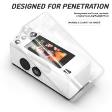 2X New Protective Kit for Charmera Cameras 2 in 1 Set with TPU Case Tempered Glass Screen Protector