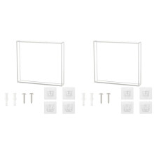 2X Universal Wall Display Box for CDs Transparent Storage Cabinet for Books Record and So Acrylic Display Stand