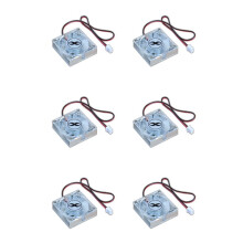 6X Ventola di Raffreddamento per Scheda Grafica Computer da 12 V CC,Dissipatore di Calore per Chip di Disco Rigido A Semiconduttore,Radiatore di