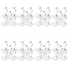 40pcs Clear Action Figure Stand,Display Holder Base Doll Model Figure Support Stand Doll Model Support Stand