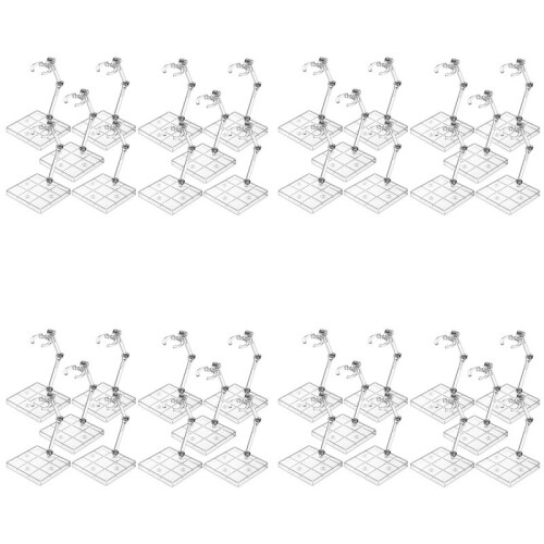 40pcs Clear Action Figure Stand,Display Holder Base Doll Model Figure Support Stand Doll Model Support Stand