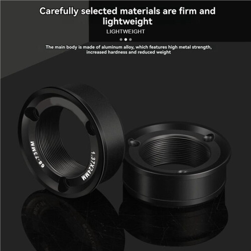 2X Bicycle Bottom Bracket Conversion Kit for BB 68/73mm Adaptor Bike Crankset Part Bicycle Five-Way Bottom Bracket