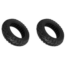 2pcs 10x2.75-6.5 Scooter Solid Tire Off-Road Tire 10x2.75-6.5 Tubeless Tire Kickscooter Vacuum Tyre