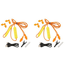 2X Ear Plugs Earphone Kit for Work, Noise Suppression, Hearing Protection,Construction Sites, Noisy Places