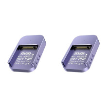 2X Lettore SSD M.2 NVME A USB-C PCIe SSD USB3.2 Gen2 10 Gbps Adattatore per Disco Rigido con Protezione da Scrittura