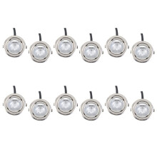 12PCS 20W Halogens Bulb for Kitchen Hood 65mm Clear Glass 12V AC for Exhauster and Vent Fan Lighting