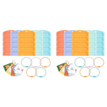Card Holder for Yoto Cards, 40Pcs Reusable Card Holders with 40 Rings, Kids Travel Carrier for Efficient Card Storage