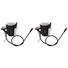 2X 36/48V e-Bike Light Scooter Elettrico Faro LED 5W Lampada Impermeabile Torcia per Bicicletta da Moto