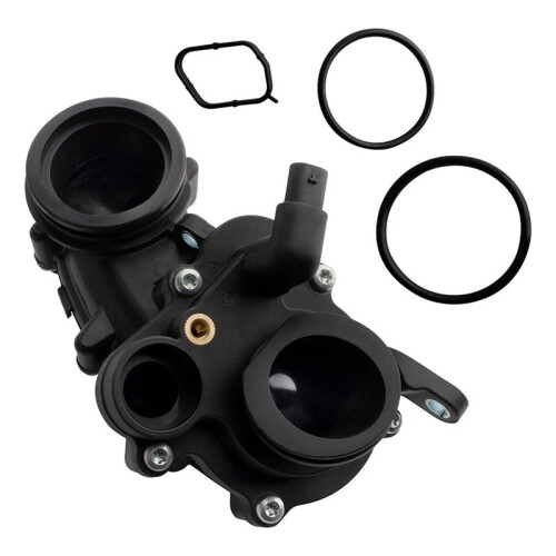3X Engine Coolant Thermostat Housing Assembly for  A4 A5 A6 A7 A8 S5 Q5 Q7 Q8   059121111CR 2