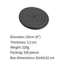 2pcs 20cm 360 Rotating Turntable Round Bonsai Display Stand for Monitor TV Swivel Base Lazy Turntable Rotation Platform