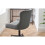 Luxe Office Chair In Grey Velvet 2