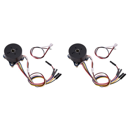 2X 2804 Hollow Shaft Brushless  Motor with AS5600 Magnetic Encoder Hall Sensor Outer Rotor BLDC Motor Kit